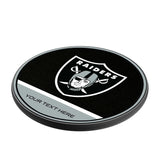 Las Vegas Raiders Personalized Endzone Solid 15-Watt Wireless Charger