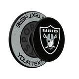 Las Vegas Raiders Personalized Endzone Solid PopSockets Magnetic Phone Grip and Stand