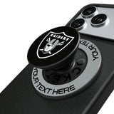 Las Vegas Raiders Personalized Endzone Solid PopSockets Magnetic Phone Grip and Stand