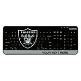 Las Vegas Raiders Personalized Endzone Solid Wireless USB Keyboard