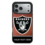 Las Vegas Raiders Personalized Football Bump Phone Case for Apple iPhone