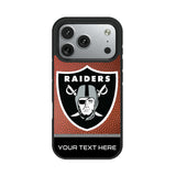 Las Vegas Raiders Personalized Football Bump Phone Case for Apple iPhone 17 Series