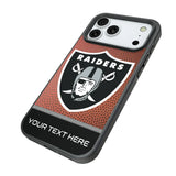 Las Vegas Raiders Personalized Football Bump Phone Case for Apple iPhone