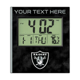 Las Vegas Raiders Personalized Hatch Wall Clock