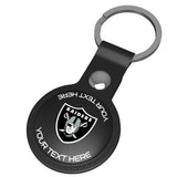 Las Vegas Raiders Personalized Insignia Black Airtag Holder