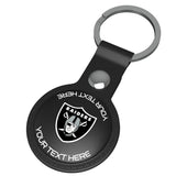 Las Vegas Raiders Personalized Insignia Black Airtag Holder