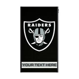 Las Vegas Raiders Personalized Stripe 5000mAh Flat Powerbank