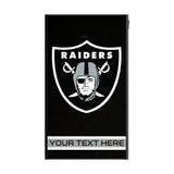 Las Vegas Raiders Personalized Stripe 5000mAh Flat Powerbank