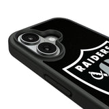 Las Vegas Raiders Personalized Stripe Bump Phone Case for Apple iPhone