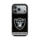 Las Vegas Raiders Personalized Stripe Bump Phone Case for Apple iPhone 17 Series