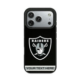 Las Vegas Raiders Personalized Stripe Bump Phone Case for Apple iPhone