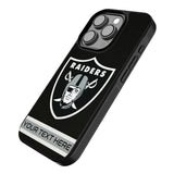 Las Vegas Raiders Personalized Stripe Bump Phone Case for Apple iPhone