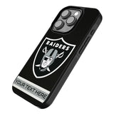 Las Vegas Raiders Personalized Stripe Bump Phone Case for Apple iPhone