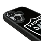 Las Vegas Raiders Personalized Stripe Bump Phone Case for Apple iPhone