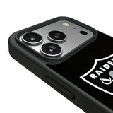 Las Vegas Raiders Personalized Stripe Bump Phone Case for Apple iPhone