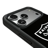 Las Vegas Raiders Personalized Stripe Bump Phone Case for Apple iPhone