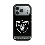 Las Vegas Raiders Personalized Stripe Bump Phone Case for Apple iPhone