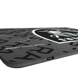 Las Vegas Raiders Personalized Tilt 15-Watt Wireless Charger and Mouse Pad