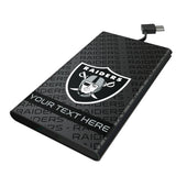 Las Vegas Raiders Personalized Tilt 5000mAh Flat Powerbank