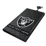 Las Vegas Raiders Personalized Tilt 5000mAh Flat Powerbank