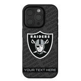 Las Vegas Raiders Personalized Tilt Bump Phone Case for Apple iPhone