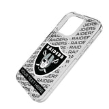 Las Vegas Raiders Personalized Tilt Clear Phone Case for Apple iPhone