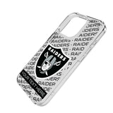 Las Vegas Raiders Personalized Tilt Clear Phone Case for Apple iPhone