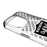 Las Vegas Raiders Personalized Tilt Clear Phone Case for Apple iPhone
