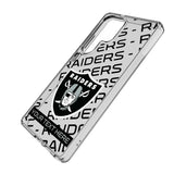 Las Vegas Raiders Personalized Tilt Clear Phone Case for Samsung Galaxy