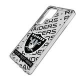Las Vegas Raiders Personalized Tilt Clear Phone Case for Samsung Galaxy