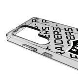 Las Vegas Raiders Personalized Tilt Clear Phone Case for Samsung Galaxy