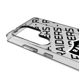 Las Vegas Raiders Personalized Tilt Clear Phone Case for Samsung Galaxy