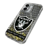 Las Vegas Raiders Personalized Tilt Glitter Phone Case for Apple iPhone