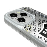 Las Vegas Raiders Personalized Tilt Glitter Phone Case for Apple iPhone