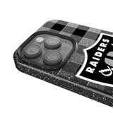 Las Vegas Raiders Plaid Black Bling Phone Case for Apple iPhone