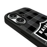 Las Vegas Raiders Plaid MagSafe Compatible Phone Case for Apple iPhone