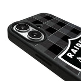 Las Vegas Raiders Plaid MagSafe Compatible Phone Case for Apple iPhone