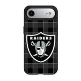 Las Vegas Raiders Plaid MagSafe Compatible Phone Case for Apple iPhone