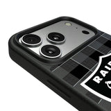 Las Vegas Raiders Plaid MagSafe Compatible Phone Case for Apple iPhone