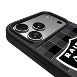 Las Vegas Raiders Plaid MagSafe Compatible Phone Case for Apple iPhone