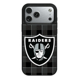 Las Vegas Raiders Plaid MagSafe Compatible Phone Case for Apple iPhone