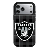 Las Vegas Raiders Plaid MagSafe Compatible Phone Case for Apple iPhone