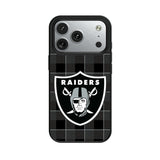 Las Vegas Raiders Plaid MagSafe Compatible Phone Case for Apple iPhone