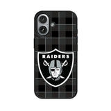 Las Vegas Raiders Plaid MagSafe Compatible Phone Case for Apple iPhone