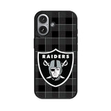 Las Vegas Raiders Plaid MagSafe Compatible Phone Case for Apple iPhone