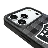 Las Vegas Raiders Plaid MagSafe Compatible Phone Case for Apple iPhone