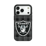 Las Vegas Raiders Plaid MagSafe Compatible Phone Case for Apple iPhone