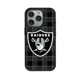Las Vegas Raiders Plaid MagSafe Compatible Phone Case for Apple iPhone