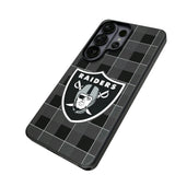Las Vegas Raiders Plaid MagSafe Compatible Phone Case for Samsung Galaxy 26 Series