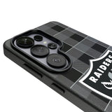 Las Vegas Raiders Plaid MagSafe Compatible Phone Case for Samsung Galaxy 26 Series